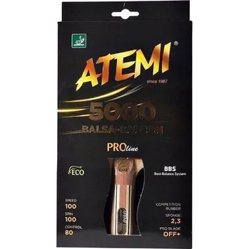 Stolní tenis Konkávní raketa na stolní tenis Atemi 5000 Pro concave