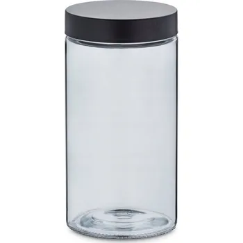 Dóza na potraviny Skleněná kuchyňská dóza na sypké potraviny s víkem 1.7 l