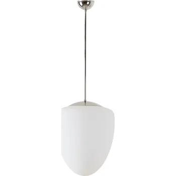 Svítidlo OSMONT AST45476 ASTRA P závěsné skleněné svítidlo nerez leštěná / bílá IP40 150W E27