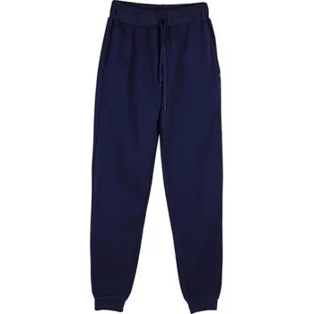 Pánské oblečení Pánské tepláky jednobarevné s kapsami na tkaničku polyester Pohodlné a stylové pro každodenní nošení a volnočasové aktivity tmavě modrá XXS