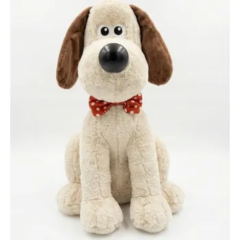 plyšák VELKÝ PLYŠOVÝ PES PLYŠOVÁ HRAČKA 40 CM PLYŠOVÝ MAZLÍČEK PŘÍTULNÍČEK DÁREK S MOTÝLKEM