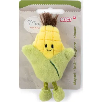 plyšák NICI GREEN Mini magnetka Kukuřice, 7 cm