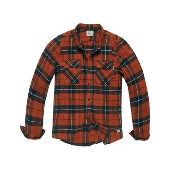 Pánská móda Košile Vintage Industries Sem Flannel - oranžová, L