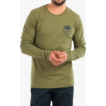 Pánské tričko Tričko s dlouhým rukávem Fjallraven Forever Nature Badge L/S - green