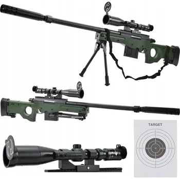 Dětská zbraň Puška pistole na odstřelovací kuličky odstřelovací puška AWP puškohled 800 kuliček dárek