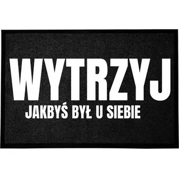 VCHODOVÁ ROHOŽKA 40X60 CM ČERNÁ - S HUMOREM: JAKO BYSTE BYLI U SEBE