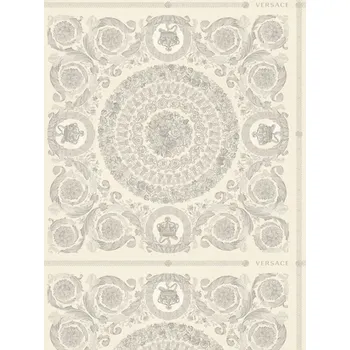 Tapeta A.S. Création | Vliesová tapeta na zeď Versace 6 79134-2 | 0,53 x 10,05 m | bílá, šedá, fialová + Bílá, šedá, fialová vliesová tapeta na stěnu 791342 v rozměru 0,53 x 10,05 m