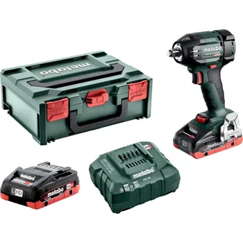 METABO SSW 18 LTX 550 BL aku rázový utahovák 1/2" bezuhlíkový 2x 4Ah metaBOX, 602404800