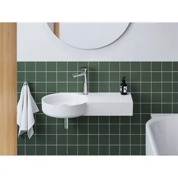 Ravak Umyvadlo ARC 83/43 P, s otvorem pro baterii, bez přepadu