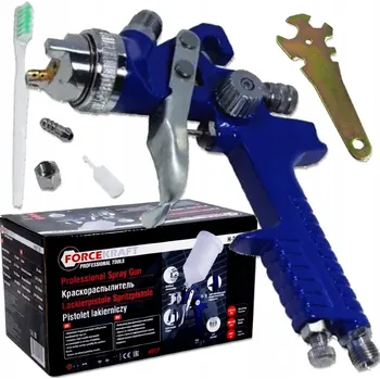 Stříkací pistole Lakýrnická pistole tryska 1.4 mm, nádobka 600 ml