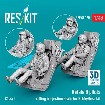 Plastikový model Reskit 1/48 Rafale B pilots sit. in ej. seats (2x, HOBB)