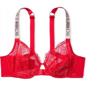Podprsenka Victoria's Secret podprsenka s měkkými košíčky červená velikost 80G