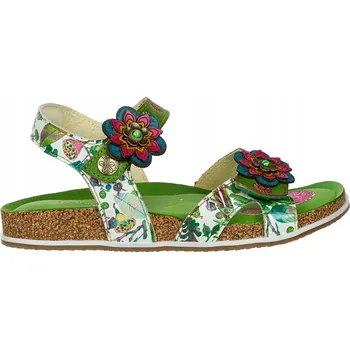 Dámské sandále Sandály Laura Vita Brcyano 12 Vert zelené, z přírodní kůže vel. 37