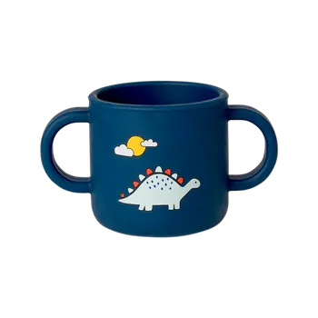 Citron Mini silikonový hrneček, 180ml - Blue Dino