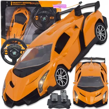 RC model auta SPORTOVNÍ AUTO NA DÁLKOVÉ OVLÁDÁNÍ RC SVÍTÍ ZVUK S OVLADAČEM SADA