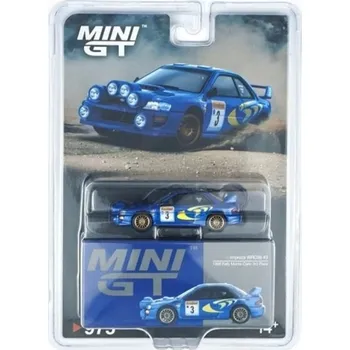 auto na autodráhu Mini GT #975 Subaru Impreza WRC98 #3 1998 Monte-Carlo Modrá *BLISTR