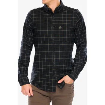 Pánská košile Turistická košile Fjallraven Ovik Flannel Shirt - dark grey