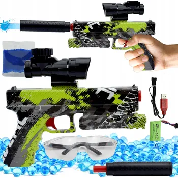 Dětská zbraň AUTOMATICKÁ PISTOLE NA GELOVÉ KULIČKY PUŠKA