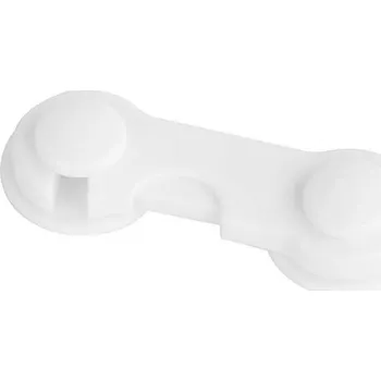 Dětská zábrana Strend Pro 2211829 Pojistka Strend Pro, dětská, bezpečnostní zámek na dvířka a nábytek, plastová, nalepovací, 9,7x3,7 cm