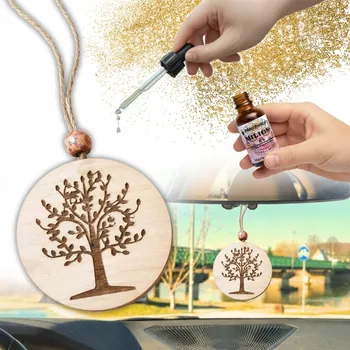 Vůně do auta Sada - Vůně do auta STROMEČEK LISTY + parfém | Osvěžovač vzduchu do auta