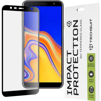 Techsuit - 111D Full Cover / Celoplošné lepené sklo - Samsung Galaxy J6 Plus - černé