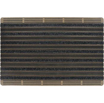 Rohožka VENKOVNÍ ROHOŽKA PŘED DVEŘE 60x90 VELKÁ GUMOVÁ PREMIUM NA BOTY HNĚDÁ