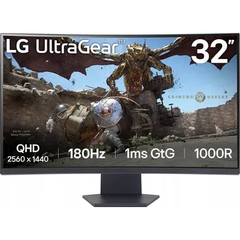 Monitor Monitor pro hráče LG UltraGear 32GS60QC-B LED VA 180 Hz WQHD