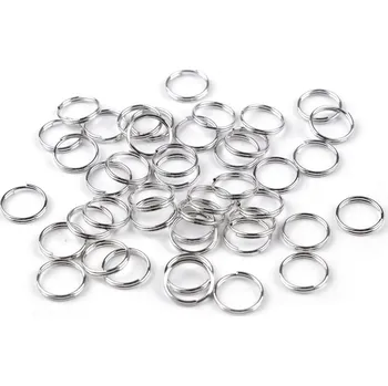 Spojovací kroužek dvojitý Ø10 mm, malé, 1 nikl
