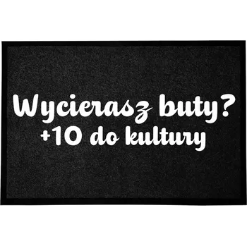 Rohožka VCHODOVÁ ROHOŽKA 40X60CM ČERNÁ - VTIPNÁ A ZÁBAVNÁ PRO DŮM +10 KE KULTUŘE