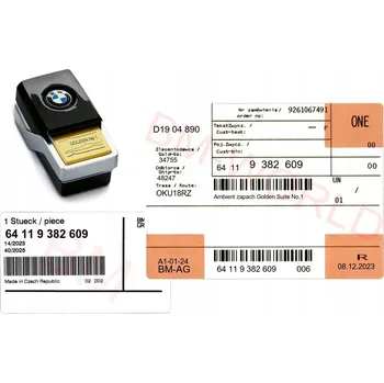 autokoberec Vůně do auta Ambient Air BMW Golden Suite No. 1 Light 64119382609