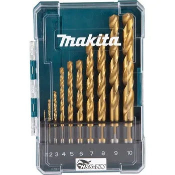 Vrták Makita D-72849 sada vrtáků do kovu HSS-TiN 10 ks 1-10 mm