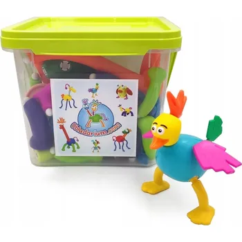 ostatní stavebnice Unikátní zvířátka - Stavebnice Obludarium 62 dílů