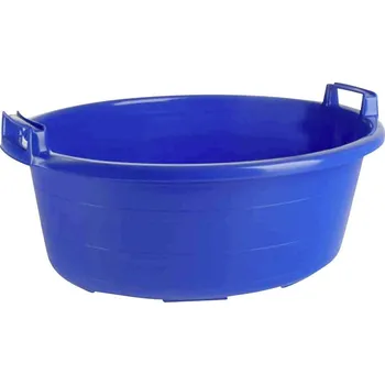 Koš na prádlo Vana oválná rukojeť 75 cm/60 l, modré
