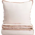 Povlečení VELA bavlněné s ozdobným lemem béžové 160x200 + 2*70x80 cm HOMLA