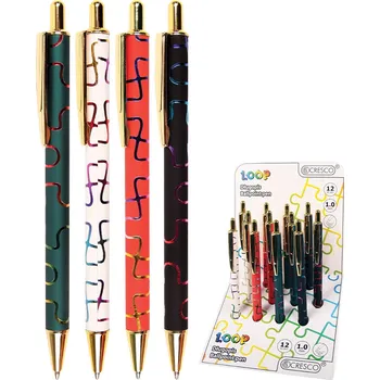 CRESCO Pero kuličkové LOOP (mix /cena 1ks) modrá náplň