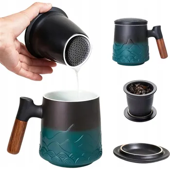 Hrnek Bedee HRNEK DO HERBATY CERAMICZNY keramika 480 ml