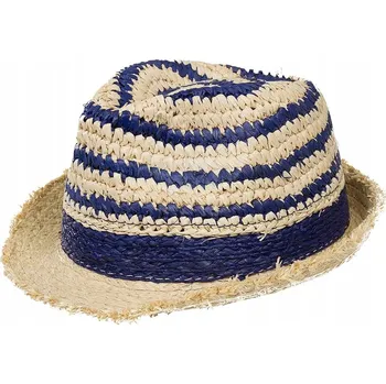 Klobouk Slaměný klobouk fedora tmavě modrý Döll, vel. 55