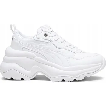 Dámské tenisky Dámské sportovní boty Puma Cilia Wedge 39391502 silná podrážka bílé 39