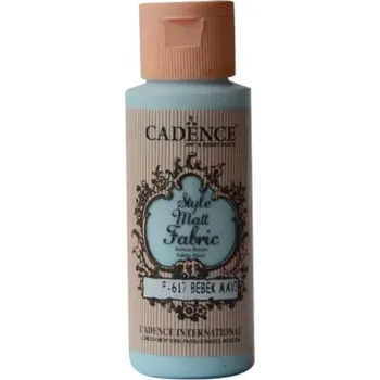 Speciální výtvarná barva Textilní barva Cadence Style Matt Fabric - miminkovská modrá / 50 ml