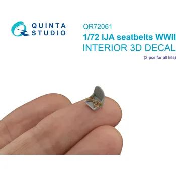 Plastikový model Quinta studio 1/72 WWII Imperial Japan. Army Seatb.(for 2 seats)