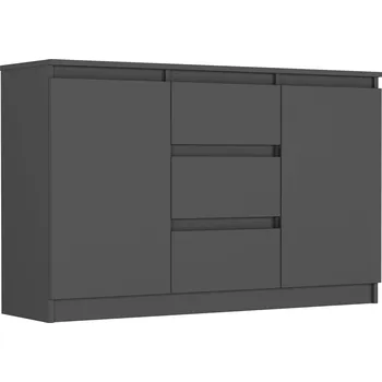 Komoda Komoda Framire 120 x 33 x 76 cm, matná antracit