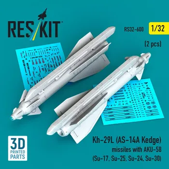 Plastikový model Reskit 1/32 Kh-29T (AS-14B Kedge) missiles w/ AKU-58 (2x)