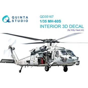 Plastikový model Quinta studio 1/35 MH-60S Knighthawk 3D-Print&col.Inter.(KITTYH)