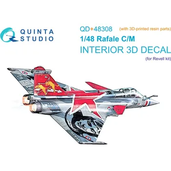 Plastikový model Quinta studio 1/48 Dassault Rafale C/M 3D-Print&col.Inter.(REV)