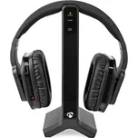 Bezdrátová TV sluchátka pro seniory | Wi-Fi | Přes Uši | 7 hod | 25 m | Digitální zvuk | Nabíjecí dok | černá