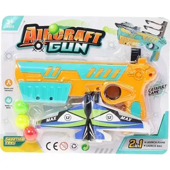 Dětská zbraň PISTOLE NA PĚNOVÉ MÍČKY 2V1