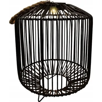 Stojací lampa Solární lampa Lucerna černá prolamovaná LED CIS VO2849 VOLTENO