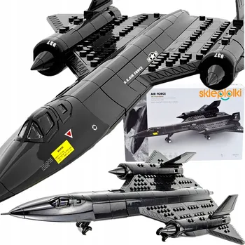 ostatní stavebnice STAVEBNÍ STAVEBNICE PRO DĚTI MODEL VOJENSKÉ LETADLO BLACKBIRD 174