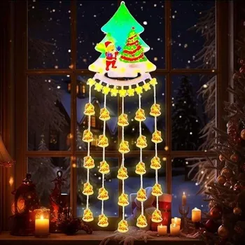 Vánoční dekorace LED světýlka Dekorace do okna Vánoce 2 režimy 25 cm Stromeček