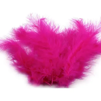 Pštrosí peří délka 9-16 cm, malé, 21 růžová pink